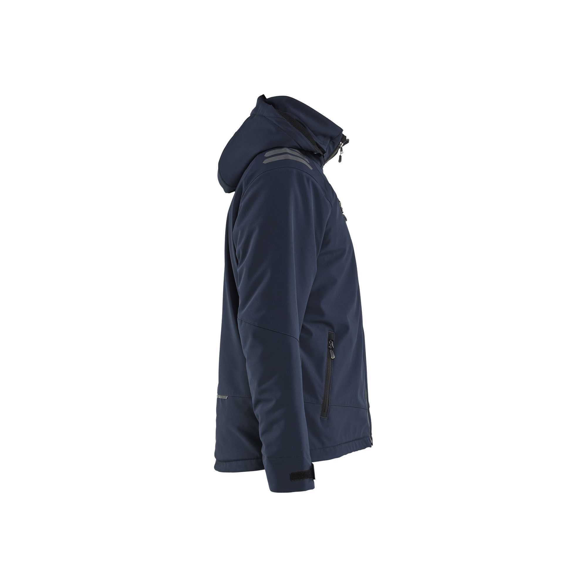 BLAKLADER 47502513 Lightweight Lined Winter Jacket Softshell Hi Vis Reflective Softshell Work Jacket MEN - Waterproof